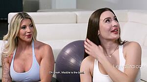 Trainer's Wife Joins Steamy Lesbian Strapon Session