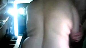 i spread my plump mature wife ass on balcony cam showing shaved asshole for rough doggystyle sex