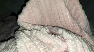 Stepdaughter Sneaks Under Blanket for Stepdad's Blowjob and Fuck