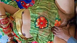 newlywed indian wife dirty talks while fucked doggystyle in bedroom closeup