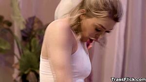 Transsexual Yoga Instructor Emma Rose Fucks Student Jewelz Blu In Class