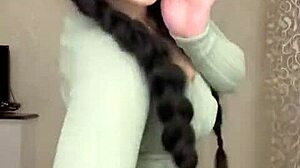 arabic dancer sways hips in rough brunette redhead tease