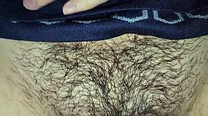 close-up hairy pussy creampie from my chubby cuñadita fetish