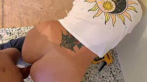 Hardcore Trap House Fuck Makes Milf Ass Work Wet Pussy Bareback