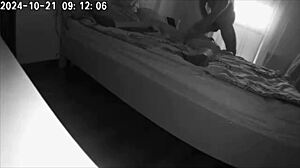 Wife films husband fucking housekeeper on hidden cam?
