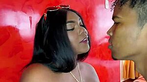 stunning colombian milf's horny first porn casting facial thrill