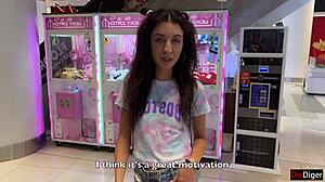 Pigtail Teen Footjob Creampie After Hoop Challenge