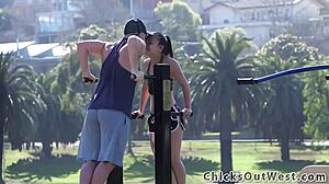 amateur girlfriend gets outdoor screw