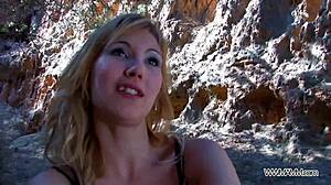 Naive Blonde Thinks It's Glamour Till Big Cock!
