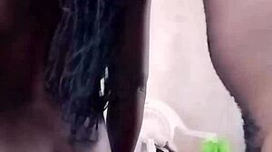 mature ebony dude raw dogs step sis after ass rub