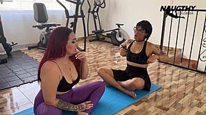 Teen Yoga Slut Trains Lesbian Milf in Deep Lessons