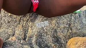 juicy wife whore flashes wet beach pussy, teasing strangers with her naughty outdoor reveal