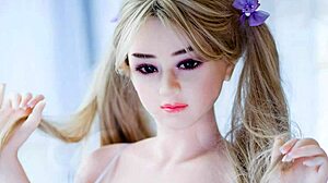 Blonde teen sexdoll's tight ass begs for your anal pounding