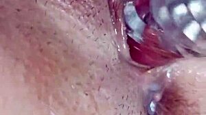 crazy horny brunette rips clothes fingers gaping wet pussy