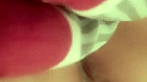 redhead latina whore spreads shaved pussy wide for deep fingering and masturbation tease