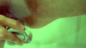 busty natural redhead closeup dildo masturbation tease
