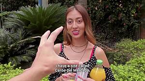adriana ramos young colombian pickup gonzo creamy facial