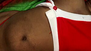Desi girlfriend craves Christmas sex