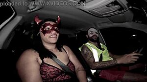 she came back from halloween party with her hairy pussy creampied and ass stretched wide