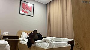 Turkish Stepmom Teases in Pantyhose for Stepson's Gaze