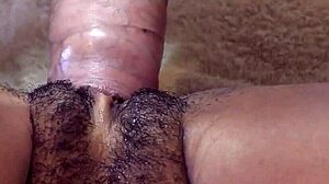 ebony pussy stretched wide by bwc before close-up creampie explosion.