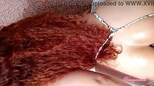 What Happens When Big-Ass Redhead Hits The Pool?