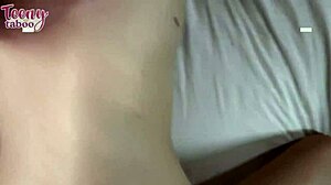 Babysitter Claire Roos glasses on fucks boss Seth creampie missionary cowgirl 😏
