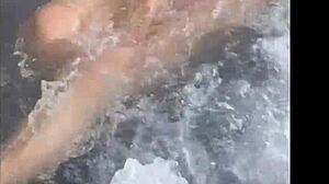 mature bbw granny bathes then squirts pussy wildly