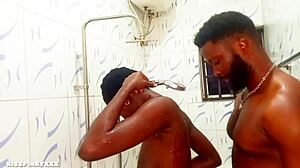 Heart racing first time with ebony beauty and her new male friend feels so real