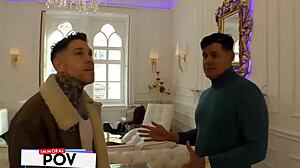 ukrainian josephine big natural tits pussy double teamed mmf doggystyle riding