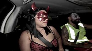 she came back from halloween party with her hairy pussy creampied and ass stretched wide