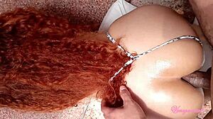 What Happens When Big-Ass Redhead Hits The Pool?
