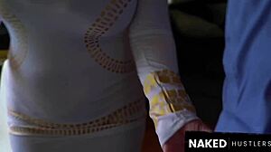 boobzilla's biggest natural white tits bounce on huge bbc