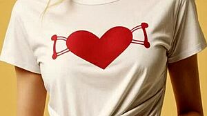 my valentine's shirt and panties tease you perfectly barefoot