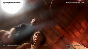 Sabina Agos fingers herself deepthroat vomits backstage Italian style