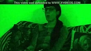 beth's kinky goth domina smokes cigs in green light hd 😈🚬🔥
