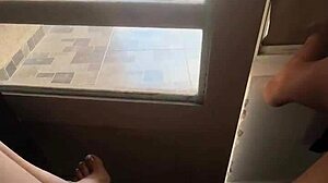 Teasing Neighbors with My Juicy Colombian Ass on Platform!