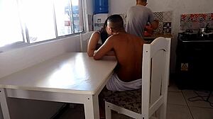 i watch safada wife fuck bbc while cuck washes dishes...