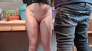 Bound French Maid Slave Endures Humiliations and Submission Session