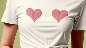 my valentine's shirt and panties tease you perfectly barefoot