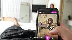caught him jerking huge cock so gf gave pov blowjob doggy and missionary