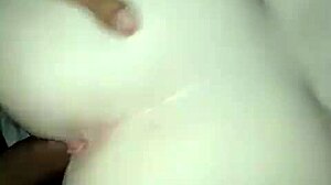 Redhead stepdaughter's tight pink pussy doggystyle creampied at motel