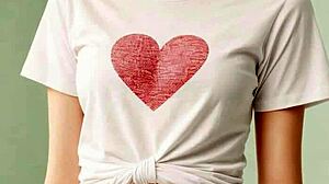 my valentine's shirt and panties tease you perfectly barefoot