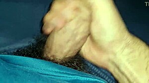 Hairy dude pumps creamy load for you