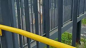 Daring Jasmin69 Public Outdoor Webcam Oral Dare