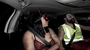 she came back from halloween party with her hairy pussy creampied and ass stretched wide