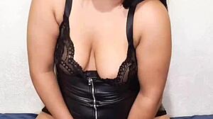naked mexican bbw in spandex dress masturbates her fat pussy