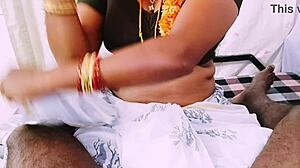 Cheating Indian bhabi delivers blowjob with Telugu dirty talk