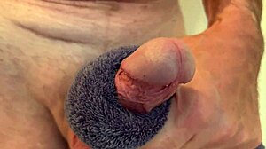me stroking hard to explosive orgasm cumshot