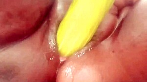 VILLAGE HOUSEWIFE'S BATHROOM FUCK HIDING FROM HUBBY DRIPS WITH WET PUSSY CUM!